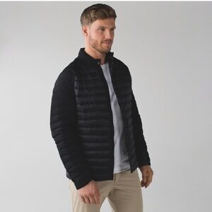 Lululemon Mens Down Right Packable Light Weight Puffer Jacket Coat Black XL